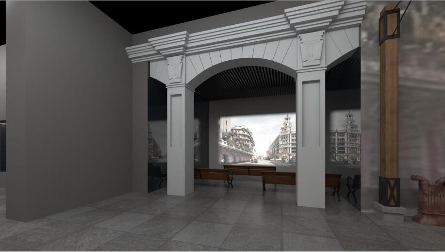 上?？h700年數(shù)字博物館設(shè)計(jì)效果圖-影音室